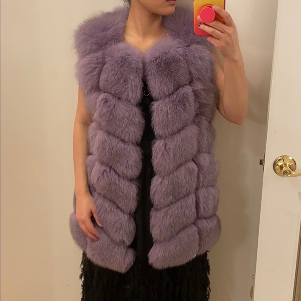Saga furs Royal fox fur vest. Xs/s